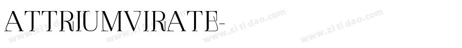 ATTriumvirate字体转换