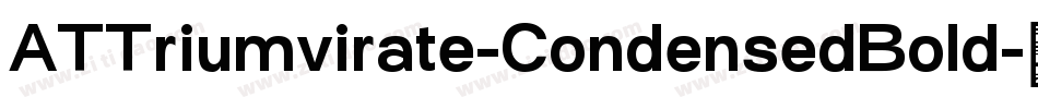 ATTriumvirate-CondensedBold字体转换