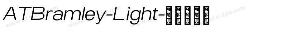 ATBramley-Light字体转换