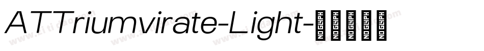 ATTriumvirate-Light字体转换