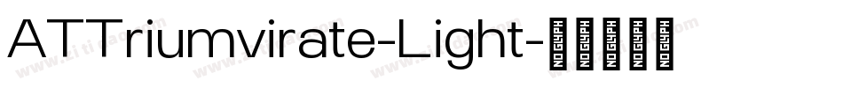 ATTriumvirate-Light字体转换