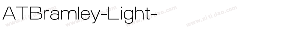 ATBramley-Light字体转换