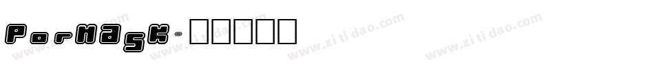 Pormask字体转换