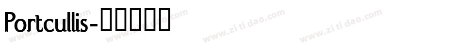 Portcullis字体转换