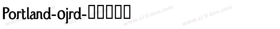 Portland-0jrd字体转换
