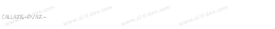 Callaxis-DVAx字体转换