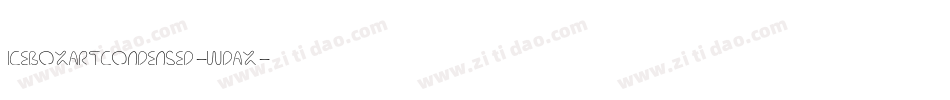 IceboxArtCondensed-wDAx字体转换