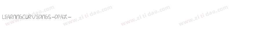 Learningcurvedings-dpAx字体转换