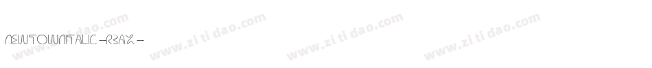 NewtownItalic-r3Ax字体转换
