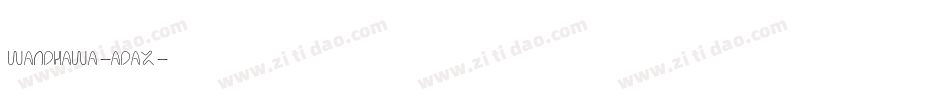 Wandhawa-ADAx字体转换
