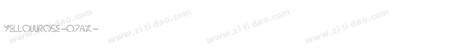 YellowRose-o7Ax字体转换