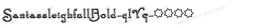 SantassleighfullBold-y1Yq字体转换 SantassleighfullBold-y1Yq字体转换