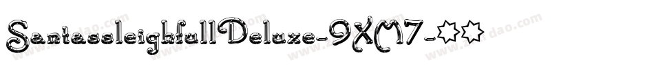 SantassleighfullDeluxe-9XM7字体转换