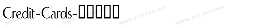 Credit-Cards字体转换