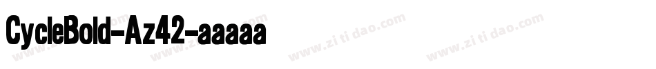 CycleBold-Az42字体转换