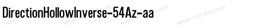 DirectionHollowInverse-54Az字体转换