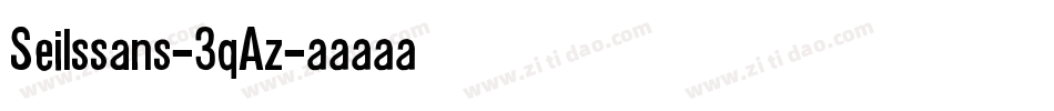 Seilssans-3qAz字体转换