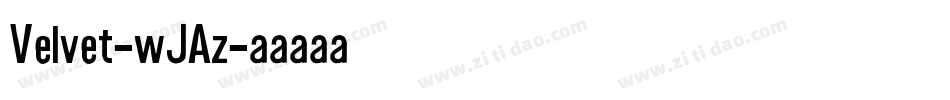 Velvet-wJAz字体转换