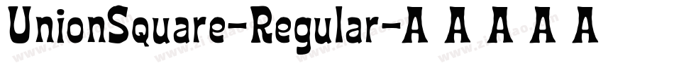 UnionSquare-Regular字体转换