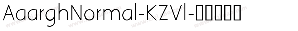 AaarghNormal-KZVl字体转换