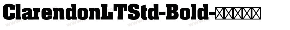 ClarendonLTStd-Bold字体转换