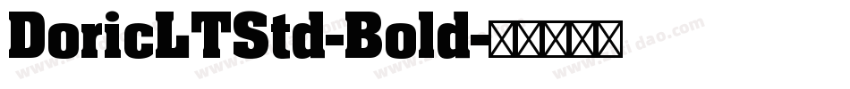 DoricLTStd-Bold字体转换