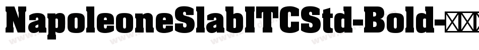 NapoleoneSlabITCStd-Bold字体转换