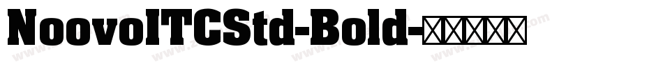 NoovoITCStd-Bold字体转换