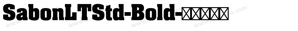 SabonLTStd-Bold字体转换