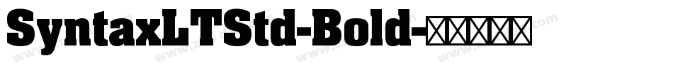 SyntaxLTStd-Bold字体转换