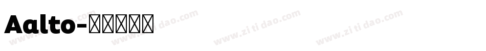 Aalto字体转换