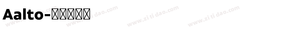 Aalto字体转换
