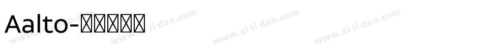 Aalto字体转换
