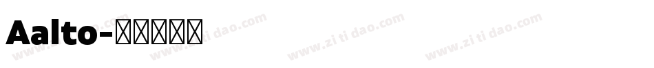 Aalto字体转换