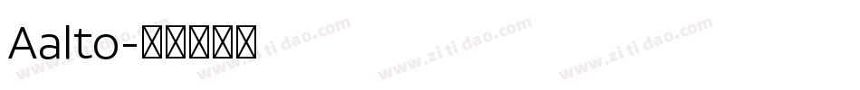 Aalto字体转换
