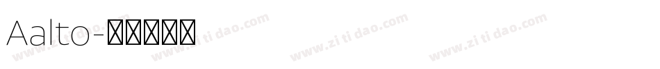Aalto字体转换