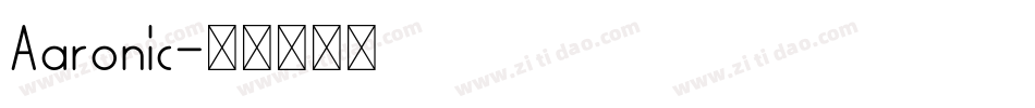 Aaronic字体转换
