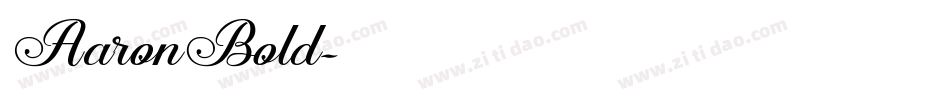 AaronBold字体转换