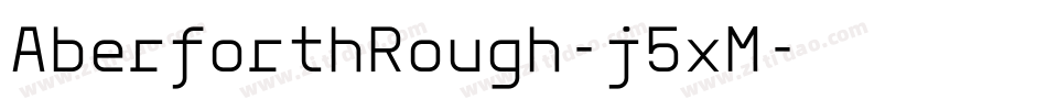 AberforthRough-j5xM字体转换