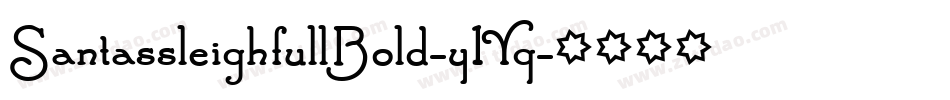 SantassleighfullBold-y1Yq字体转换 SantassleighfullBold-y1Yq字体转换
