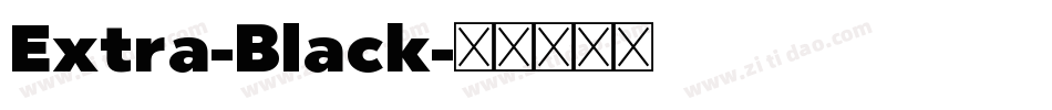 Extra-Black字体转换