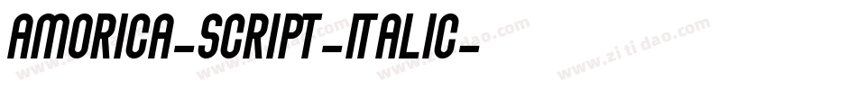 AMORICA-SCRIPT-Italic字体转换