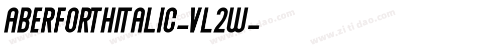 AberforthItalic-Vl2w字体转换