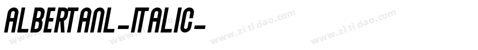 AlbertanL-Italic字体转换