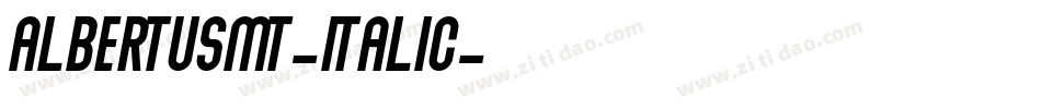 AlbertusMT-Italic字体转换
