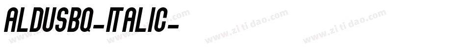 AldusBQ-Italic字体转换