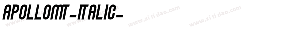 ApolloMT-Italic字体转换