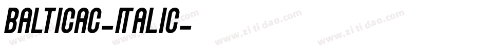 BalticaC-Italic字体转换
