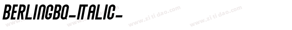 BerlingBQ-Italic字体转换