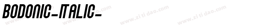 BodoniC-Italic字体转换